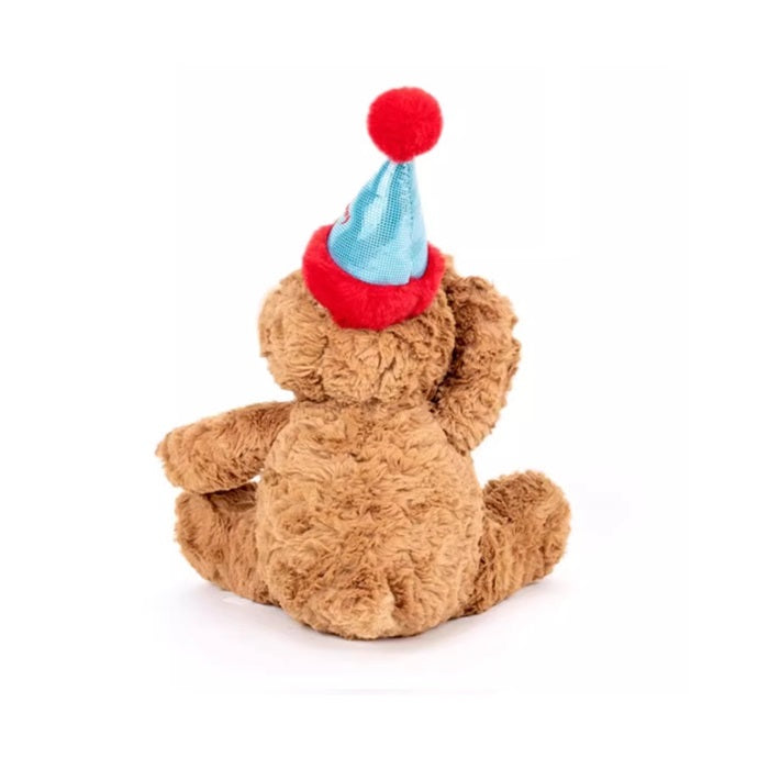 Plushies - Bear with Birthday Hat 35cm