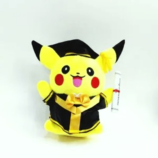 Plush Graduation Pikachu Gold 20cm