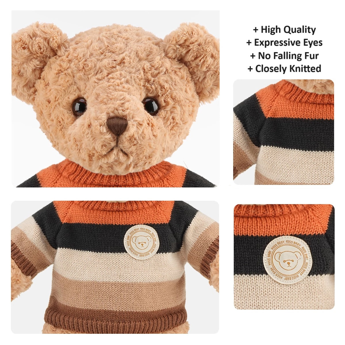 Plush Hug Bear Striped LB 50cm