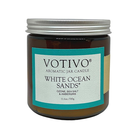 Votivo White Ocean Sands Large Jar Candle 330gms