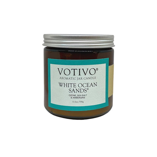 Votivo White Ocean Sands Large Jar Candle 330gms