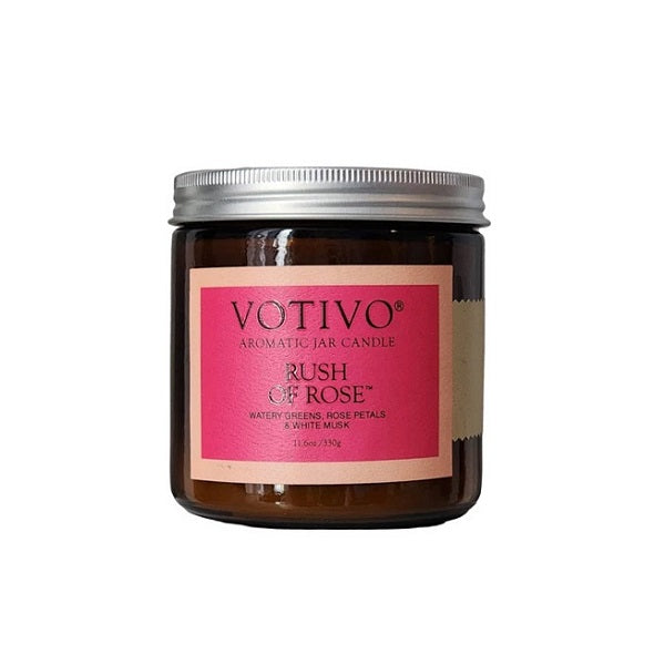 Votivo Rush of Rose Large Jar Candle 330gms