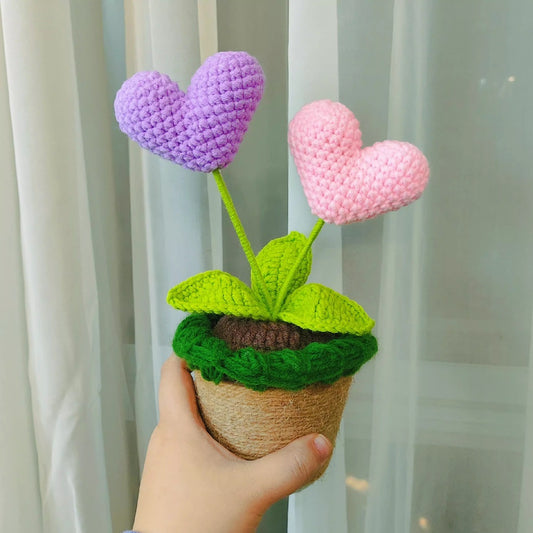 Madera Sg Crochet Love in Pot - Purple & Pink