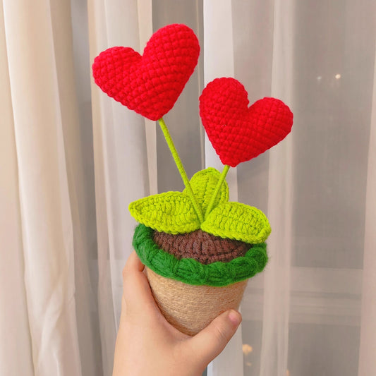 Madera Sg Crochet Love in Pot - 2 Red