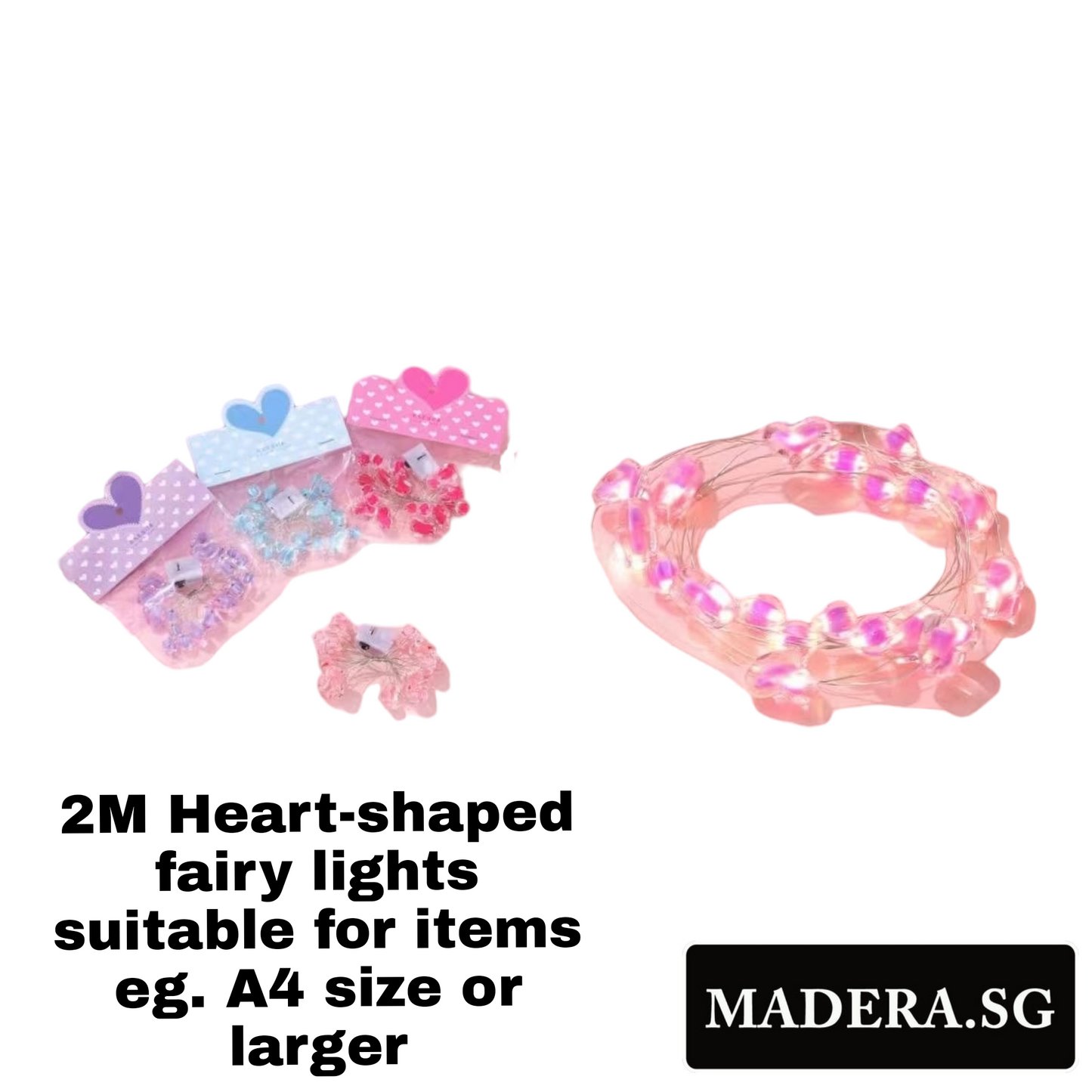 Heart-shaped Fairy Lights (Warm White)