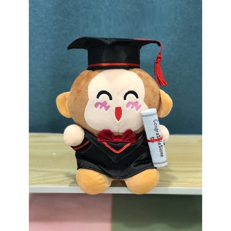Plush Graduation Cheering Monkey 20cm