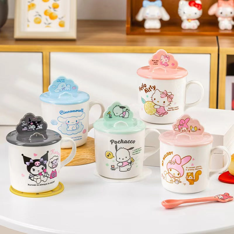 Sanrio MUG with mobile phone stand lid A3370