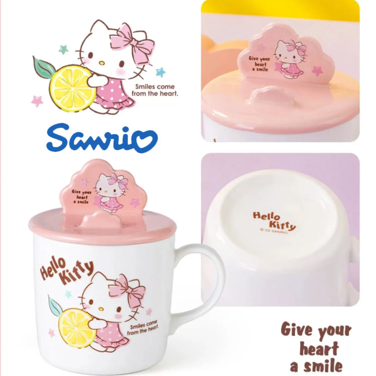 Sanrio MUG with mobile phone stand lid A3370