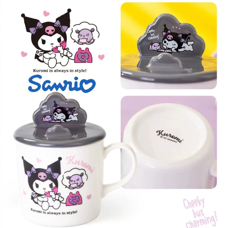 Sanrio MUG with mobile phone stand lid A3370