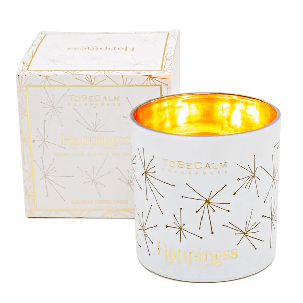 Happiness - Green Leaf, Clove & Fir Needle - Luxury Large Soy Candle