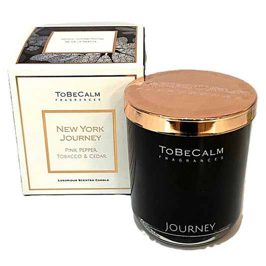 New York Journey - Pink Pepper, Tobacco & Cedar - Medium Soy Candle 150gms