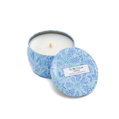 Happiness - Sea Salt & Peppermint - Mini Soy Candle 120gms