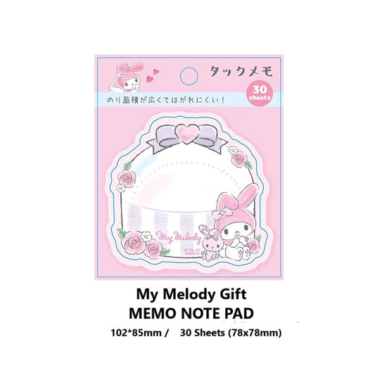 Memo Note Pad My Melody Gift 30 sheets