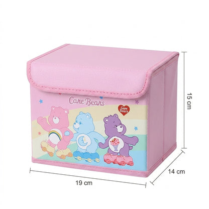NV Care Bears Storage Box with Lid, Large Toy Storage Box, Foldable Clothes Organizer