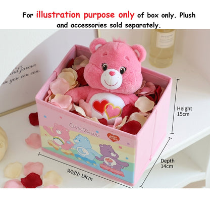 NV Care Bears Storage Box with Lid, Large Toy Storage Box, Foldable Clothes Organizer