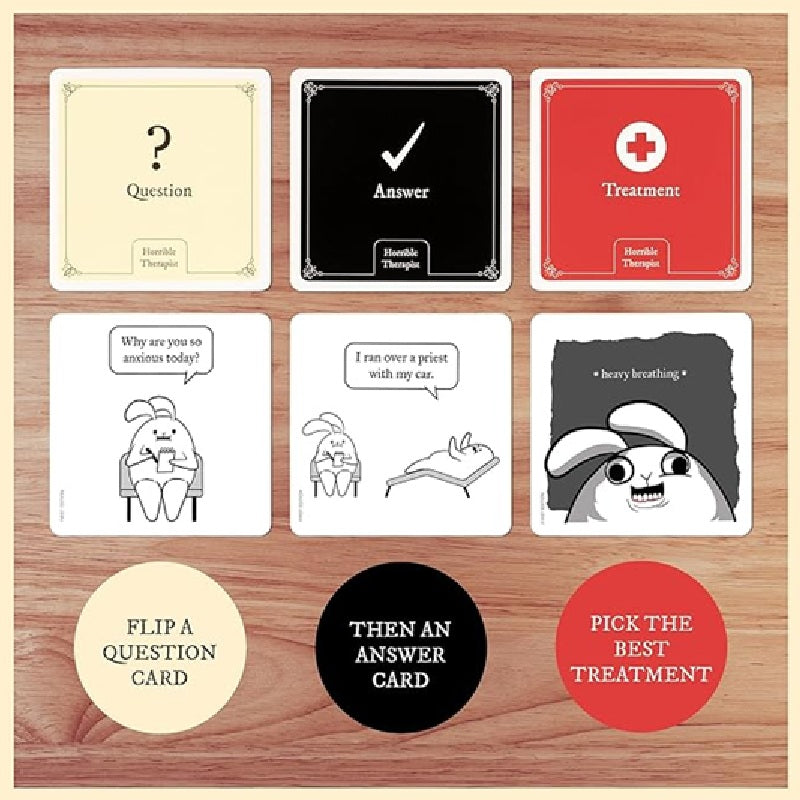 NV Horrible Therapist Adult Card Game by Exploding Kitten