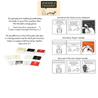 NV Horrible Therapist Adult Card Game by Exploding Kitten