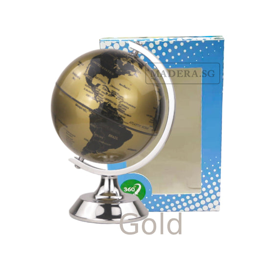 NV Mini Kids Learning Earth Map Educational World Globe 4inches - Gold