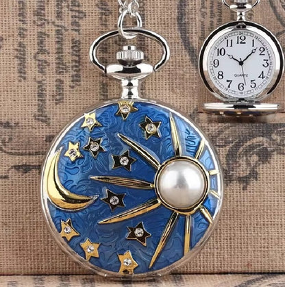 NV Premium Design Epoxy Pocket Watch with Box