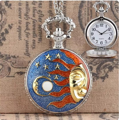 NV Premium Design Epoxy Pocket Watch with Box