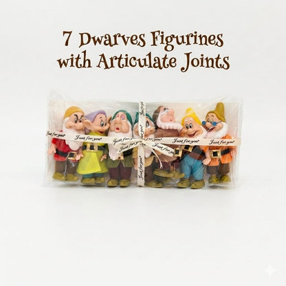 NV Seven Dwarfs Figurine Set Ornament Garden Decor Christmas 10cm (Set Of 7s)