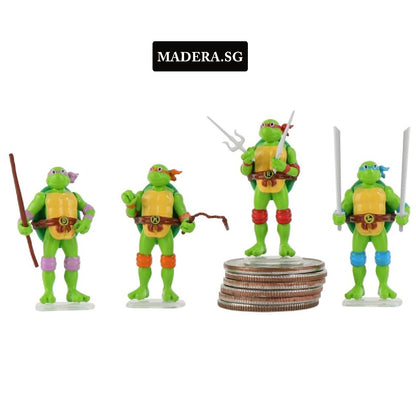 Teenage Mutant Ninja Turtles TMNT World's Smallest Micro Figures 3cm (Set Of 4s)