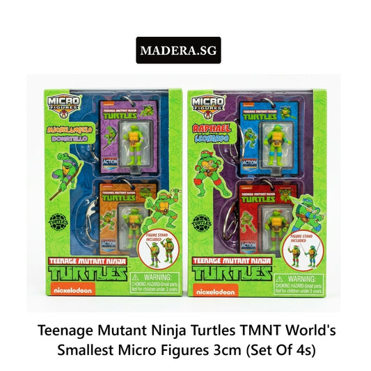 Teenage Mutant Ninja Turtles TMNT World's Smallest Micro Figures 3cm (Set Of 4s)