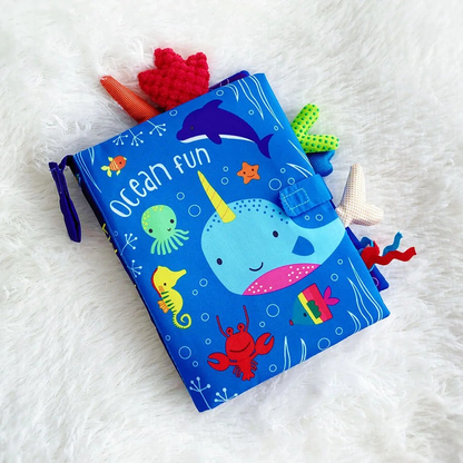 NV Children's Touch and Feel Cloth Book Ocean Themed