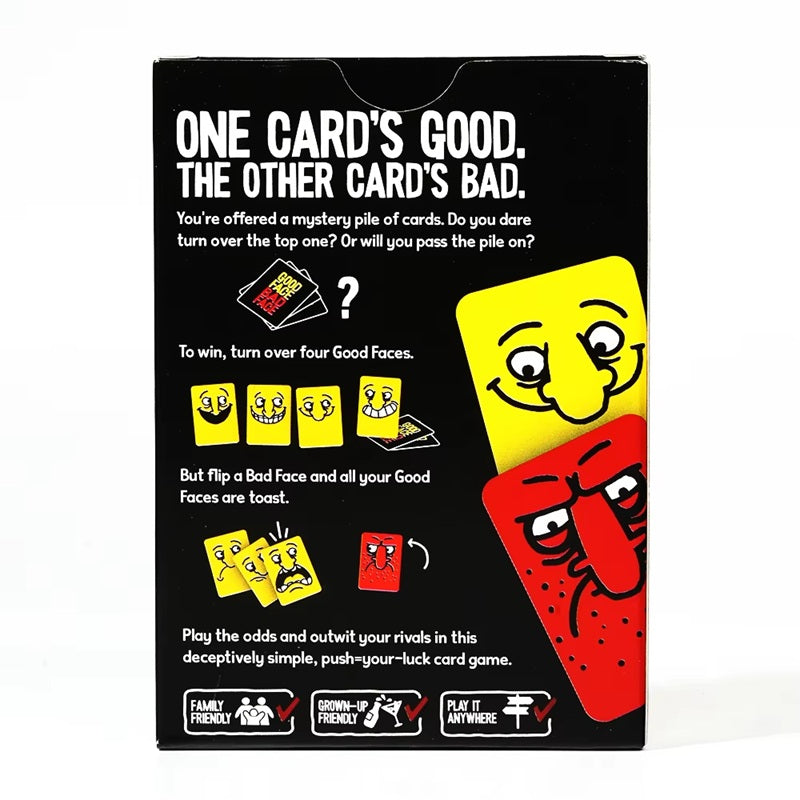 NV Good Face Bad Face Card Game