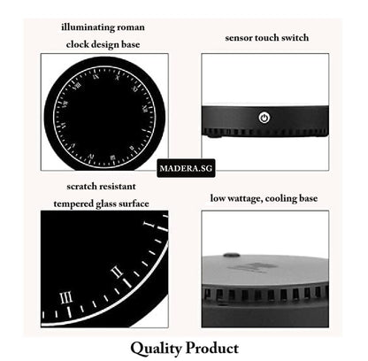 NV Magnetic Levitating World Globe (Roman Clock Design Base) 20cm