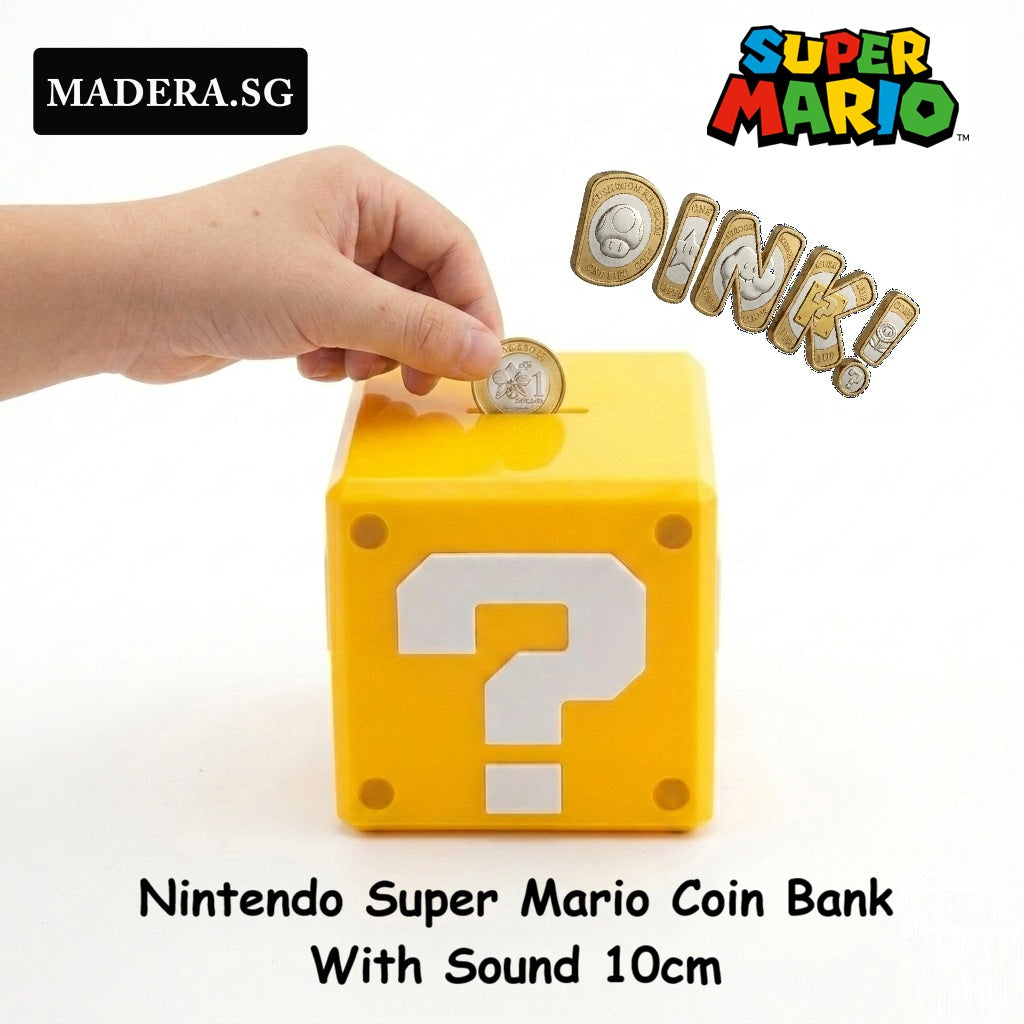Official Nintendo Super Mario Coin Box with Iconic Sound 10cm (*pls see and read disclaimer before purchase)