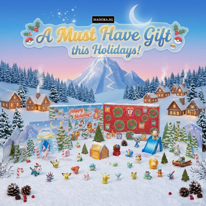 Official Pokémon Deluxe Holiday Advent Calendar | 24 Days of Gifts (includes within an extra battery)