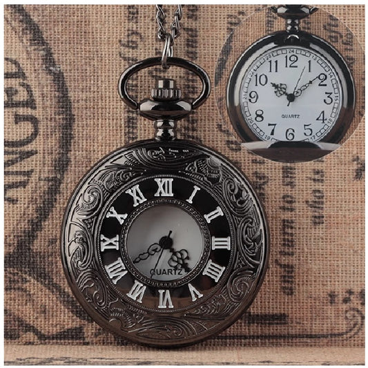 NV Vintage Classic Epoxy Pocket Watch (Assorted Design) With box