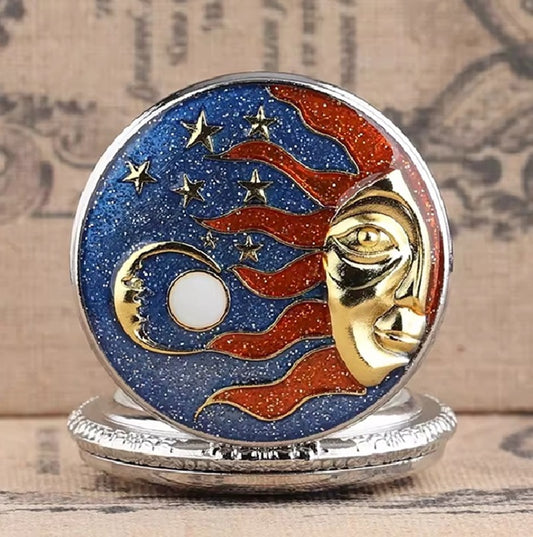 NV Premium Design Epoxy Pocket Watch with Box