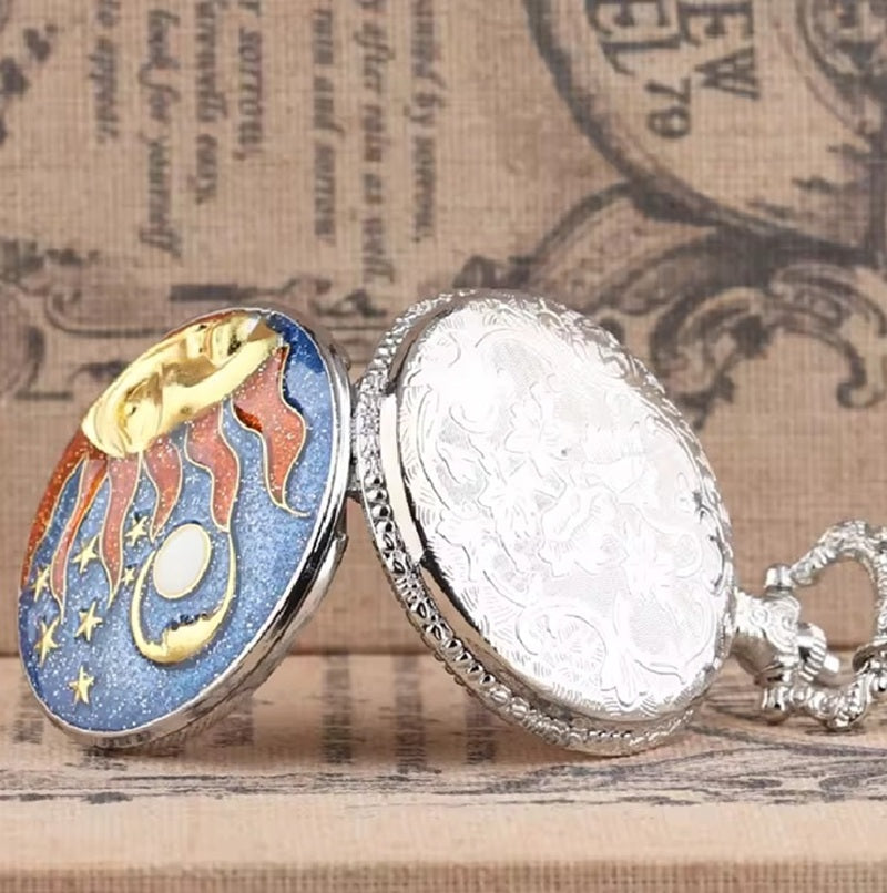NV Premium Design Epoxy Pocket Watch with Box