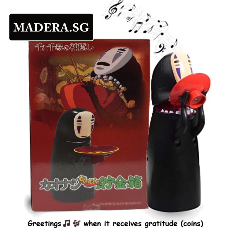 NV Spirited Away Faceless Kaonashi No Face Man USB Coin Bank Piggy Studio Ghibli (Japan version)