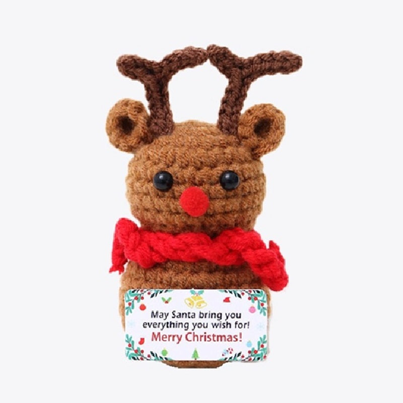 Mini Crochet Emotional Support Christmas Characters and Animals