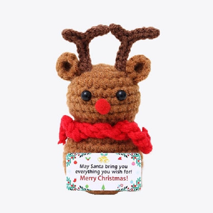 Mini Crochet Emotional Support Christmas Characters and Animals