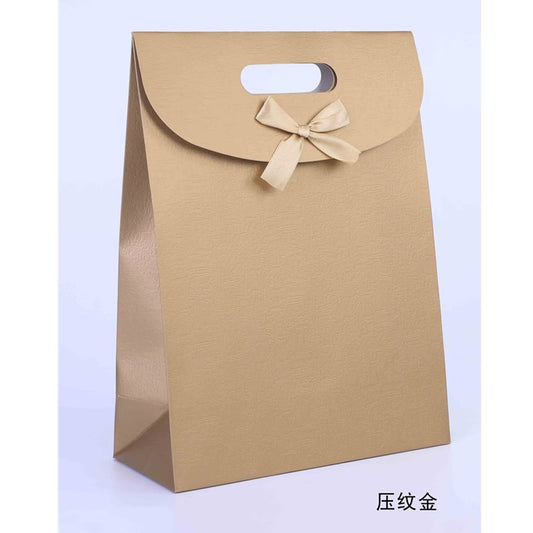 Paper Gift Bag XL Embossed Gold