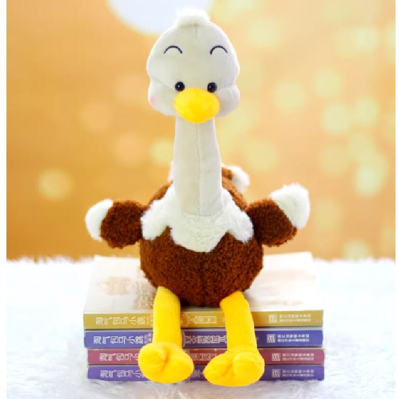 Plush Cute Ostrich Brown 35cm