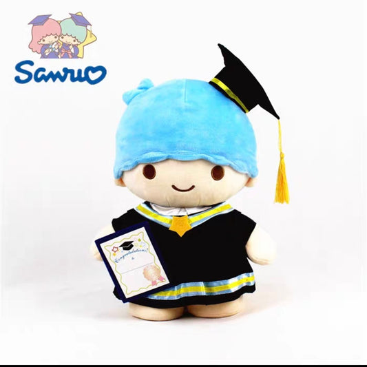 Plush Graduation Little Twin Star Boy Kiki 35cm