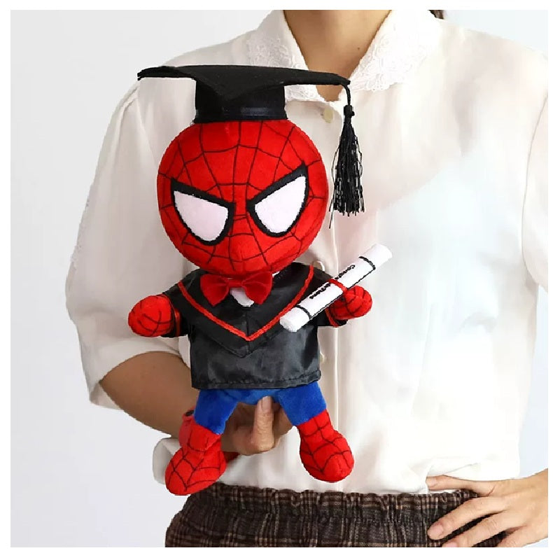 Plush Graduation Spiderman 26cm