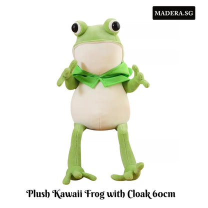 Plush Kawaii Frog With Cloak 60cm