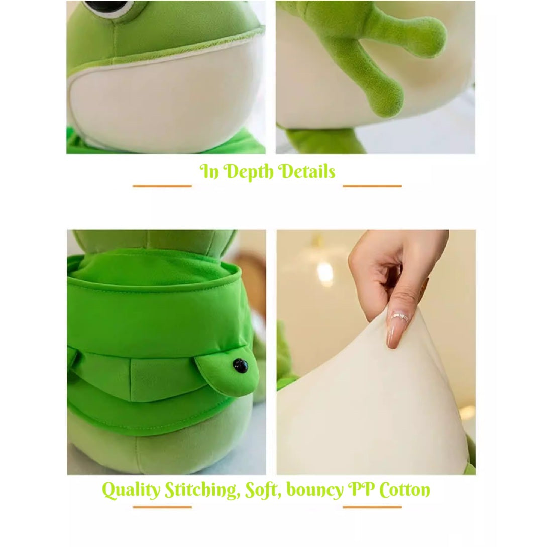 Plush Kawaii Frog With Cloak 60cm