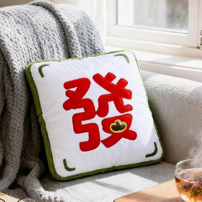 Plush Mahjong Cushion 38cm