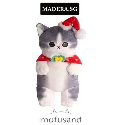 Plush Mofusand Christmas Hat & Cape 50cm