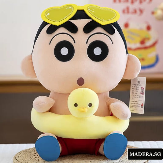 Crayon Shin-Chan 30cm Plush Collection – Adorable Duck Float & Bestie Xiao Bai Editions