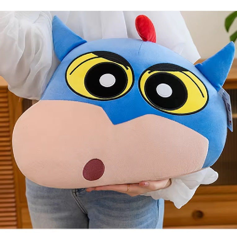 Plush Shin Chan Crayon 50cm Cushion - Action Mask Superman