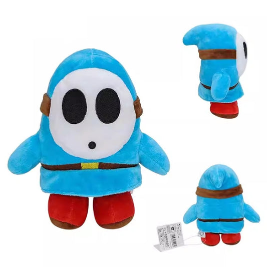 Plush Super Mario Light Blue Shy Guy 17cm