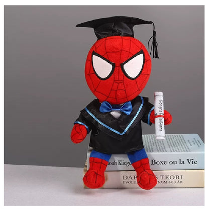 Plush Graduation Spiderman 26cm